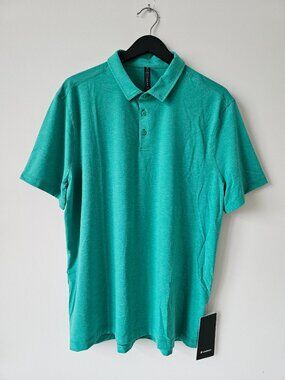 NWT LULULEMON KGHT Green Evolution Polo Top Shirt Men's XXL